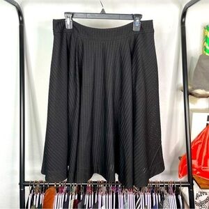 Guess Black Mesh Swing Skater Circle Skirt